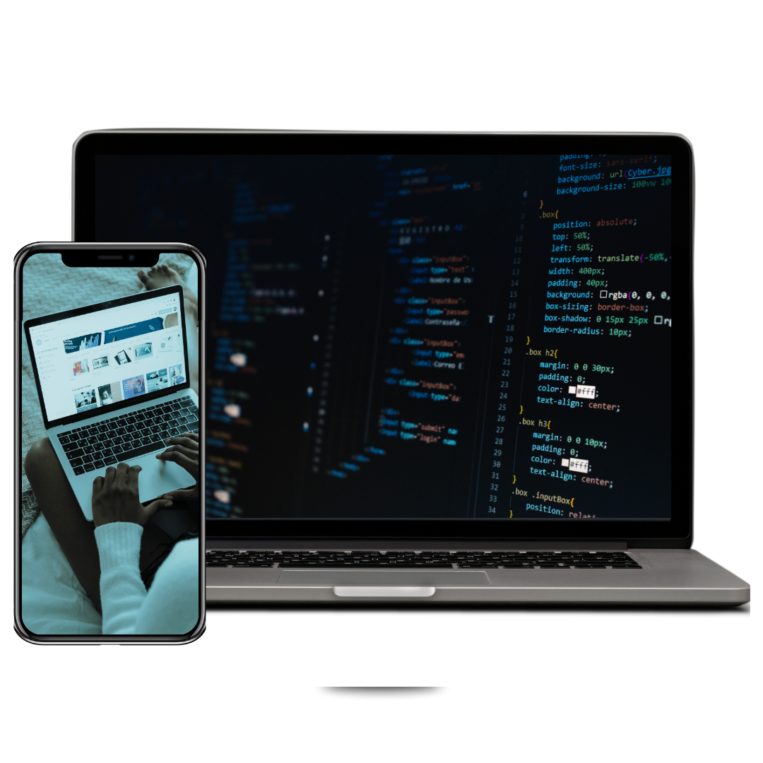 Hand holding smartphone illustration